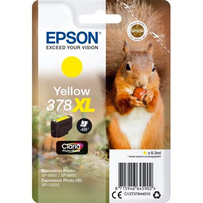 Epson T378 Xl Blækpatron, Gul Epson T378 Xl Blækpatron, Gul