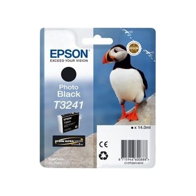 Epson T3241 Blækpatron, Fotosort, 14 Ml Epson T3241 Blækpatron, Fotosort, 14 Ml