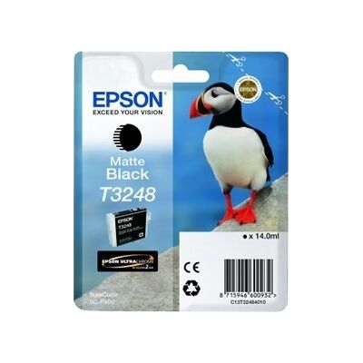 Epson T3248 Blækpatron, Mat Sort, 14 Ml Epson T3248 Blækpatron, Mat Sort, 14 Ml