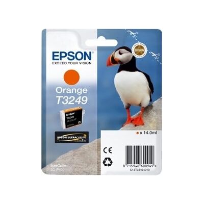 Epson T3249 Blækpatron, Orange, 14 Ml Epson T3249 Blækpatron, Orange, 14 Ml