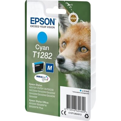 Epson Nr.T1282/c13t12824012 Blækpatron, Blå, 175s Epson Nr.T1282/c13t12824012 Blækpatron, Blå, 175s