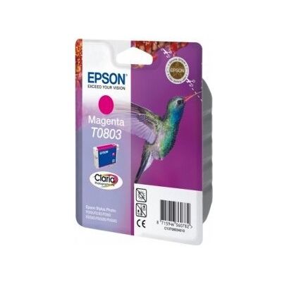 Epson Nr.T0803/c13t08034011 Blækpatron, Rød, 300s Epson Nr.T0803/c13t08034011 Blækpatron, Rød, 300s
