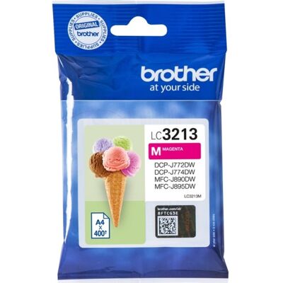 Brother Lc3213 Blækpatroner, Magenta, 400s Brother Lc3213 Blækpatroner, Magenta, 400s