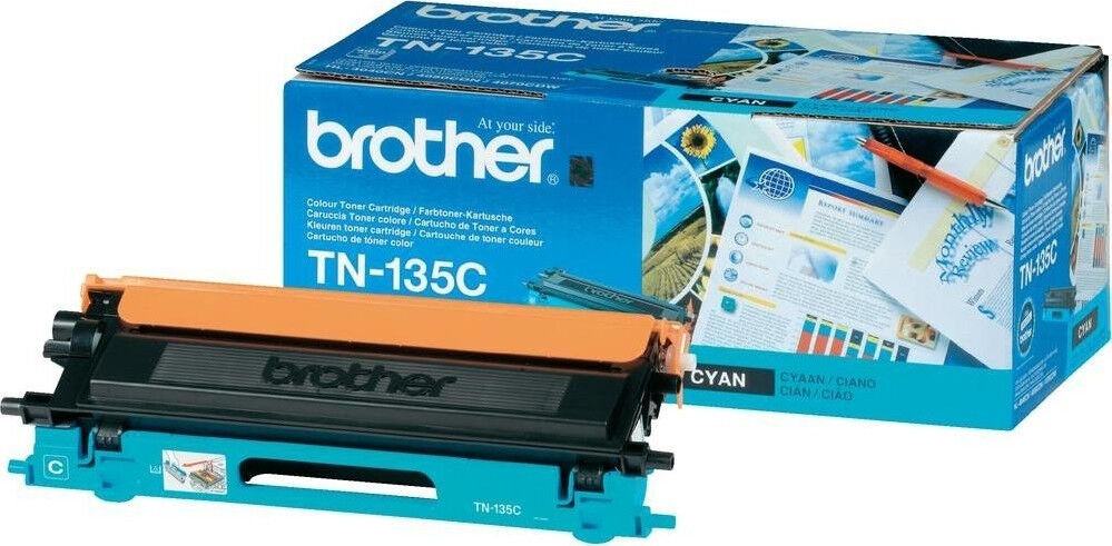 Brother Tonerkassette cyan 4.000 sider, høj kapacitet TN-135C