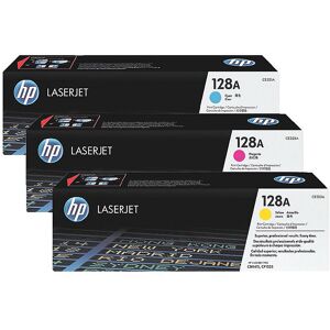 HP No 128a Cf371am Lasertoner, 1300s, Tri-Pack