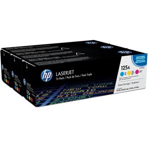 HP No 125a Cf373am Lasertoner, 1400s, Tri-Pack