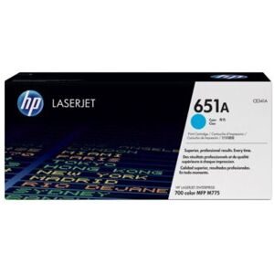 HP No 651a Ce341a Lasertoner, Blå, 16000s