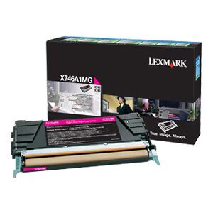 Lexmark X746a1mg Lasertoner, Rød, 7000 S.