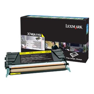 Lexmark X746a1yg Lasertoner, Gul, 7000 S.