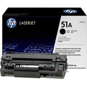 HP No 51a Q7551a Lasertoner, Sort, 6500s