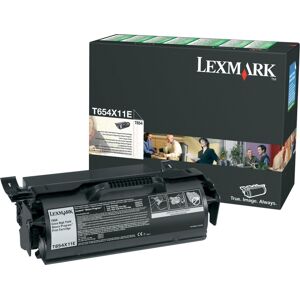 Lexmark T654x11e Lasertoner, Sort, 36000s