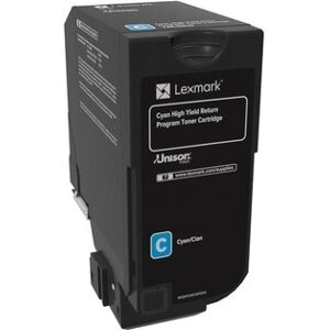 Lexmark 74c2hc0, Lasertoner, Blå, 12.000s