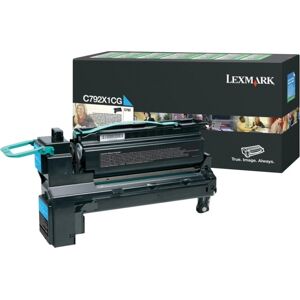 Lexmark C792x1cg Lasertoner, Blå, 20000s