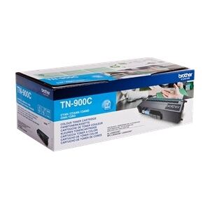 Brother Tn900c Lasertoner, Cyan, 6000s, Twin-Pack