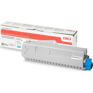 Oki C824 Lasertoner, Cyan, 5.000 Sider