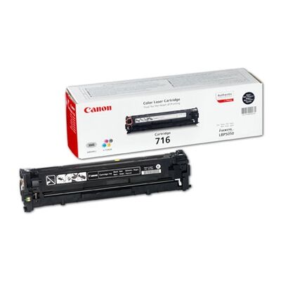 Canon Nr.716bk/1980b002aa Lasertoner, Sort, 2300s Canon Nr.716bk/1980b002aa Lasertoner, Sort, 2300s
