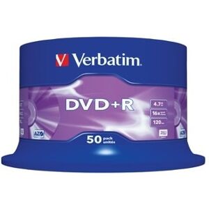 Verbatim Dvd+r 16x 4,7gb Spindel, 50 Stk