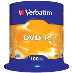 Verbatim Dvd-R 16x 4,7gb Spindel, 100 Stk