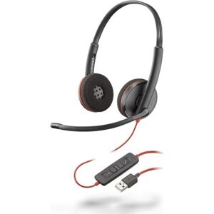 Plantronics Poly Blackwire 3220 Usb-A Duo Headset, Sort