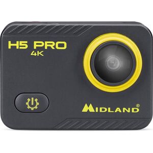 Midland H5 Pro 4k 16mp Action Kamera, Sort/gul