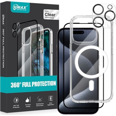 Vmax 3-I-1 Beskyttelse Til Iphone 15 Pro Vmax 3-I-1 Beskyttelse Til Iphone 15 Pro