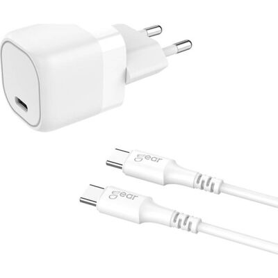 GEAR Model PD/PPS 25W Kabel USB-C til USB-C - Oplader GEAR Model PD/PPS 25W Kabel USB-C til USB-C - Oplader