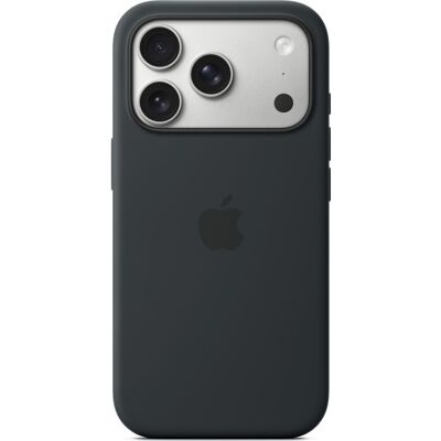 Apple Iphone 17 Pro Silikonecover M. Magsafe, Sort Apple Iphone 17 Pro Silikonecover M. Magsafe, Sort