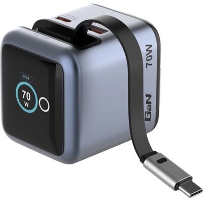Verbatim Mini Gan 70w Usb-C Oplader Verbatim Mini Gan 70w Usb-C Oplader