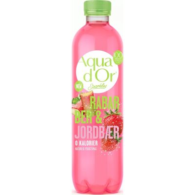 Aqua D'Or Sparkles Rabarber & Jordbær, 0,5 L Aqua D'Or Sparkles Rabarber & Jordbær, 0,5 L