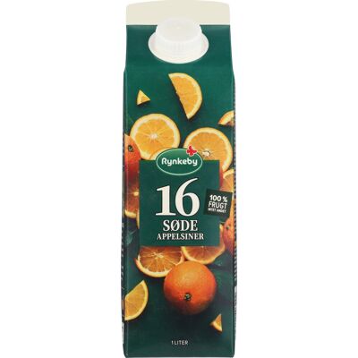 Rynkeby 16 Søde Appelsiner 1 L Rynkeby 16 Søde Appelsiner 1 L