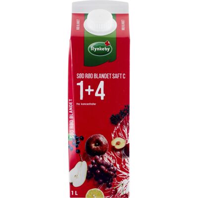 Rynkeby Sød Rød Blandet Saft C 1 L Rynkeby Sød Rød Blandet Saft C 1 L