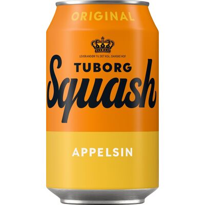 Tuborg Squash Appelsin, 33 Cl Tuborg Squash Appelsin, 33 Cl