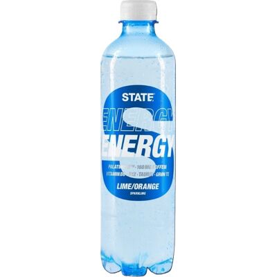 State Sparkling Energidrik Lime/orange, 0,5 L State Sparkling Energidrik Lime/orange, 0,5 L