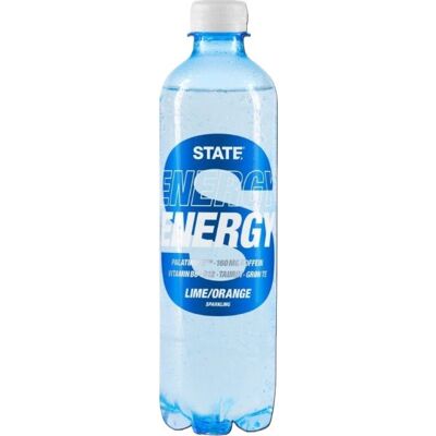 State Sparkling Energidrik Lime/orange, 0,5 L State Sparkling Energidrik Lime/orange, 0,5 L