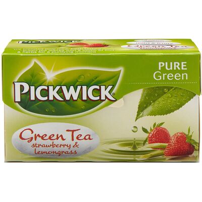 Pickwick Grøn Te M. Jordbær & Citrongræs, 20 Breve Pickwick Grøn Te M. Jordbær & Citrongræs, 20 Breve
