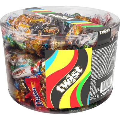 Twist Chokolade I Plast Cylinder, 1,5 Kg Twist Chokolade I Plast Cylinder, 1,5 Kg