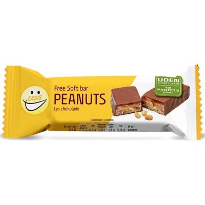 Easis Free Soft Bar Peanuts & Lys Choko, 30 G Easis Free Soft Bar Peanuts & Lys Choko, 30 G