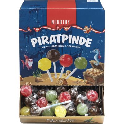 Nordthy Piratslikkepinde, Ca. 90 Stk. I Display Nordthy Piratslikkepinde, Ca. 90 Stk. I Display