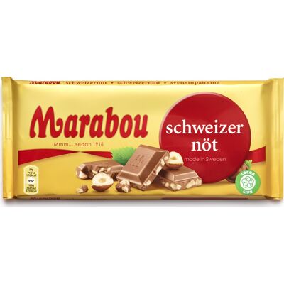 Marabou Schweizernød Chokolade, 160 G Marabou Schweizernød Chokolade, 160 G