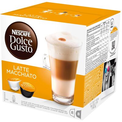 Nescafé Dolce Gusto Dolce Gusto Latte Macchiato Kaffekapsler, 16 Stk. Nescafé Dolce Gusto Dolce Gusto Latte Macchiato Kaffekapsler, 16 Stk.