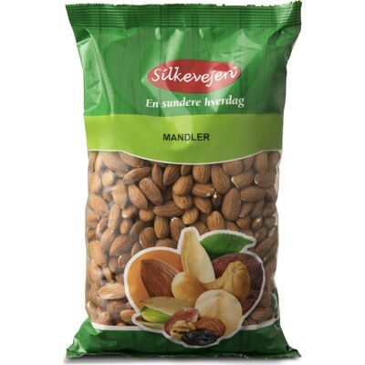 Silkevejen Mandler Natural, 1 Kg Silkevejen Mandler Natural, 1 Kg