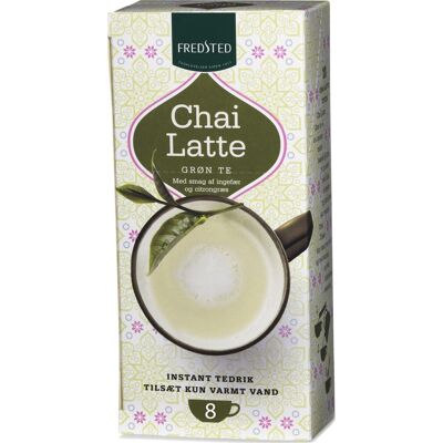 Fredsted Chai Latte Grøn Instant Te, 8 Sticks Fredsted Chai Latte Grøn Instant Te, 8 Sticks