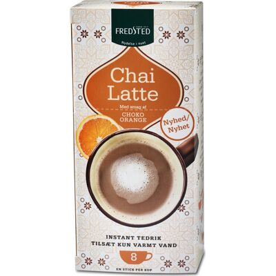 Fredsted Chai Latte Choco Orange Te, 8 Sticks Fredsted Chai Latte Choco Orange Te, 8 Sticks