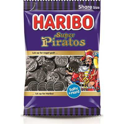 Haribo Super Piratos Lakridser, 340 G Haribo Super Piratos Lakridser, 340 G