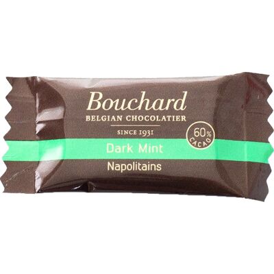Bouchard Mørk Mintchokolade - 5g flowpack - 1kg Bouchard Mørk Mintchokolade - 5g flowpack - 1kg