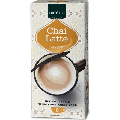 Fredsted Chai Latte Vanilje Instant Te, 8 Sticks Fredsted Chai Latte Vanilje Instant Te, 8 Sticks