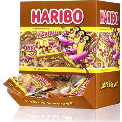 Haribo Labre Larver, 100 Poser Á 10 G Haribo Labre Larver, 100 Poser Á 10 G
