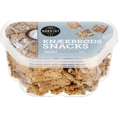 Nordthy Knækbrødssnacks Havsalt, 190 G Nordthy Knækbrødssnacks Havsalt, 190 G