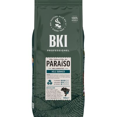 BKI Paraiso Kaffebønner - 1kg - Bæredygtig, Afbalanceret smag BKI Paraiso Kaffebønner - 1kg - Bæredygtig, Afbalanceret smag