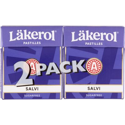 Läkerol Salvi, 2 Pakker Á 25 G Läkerol Salvi, 2 Pakker Á 25 G